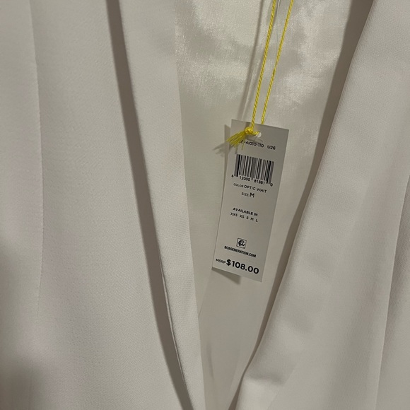 NWT BCBG Generation White Vest Medium - Picture 6 of 7